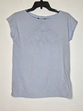 NWT Lauren Ralph Lauren Women's Beaded-Logo Cotton Jersey Tee